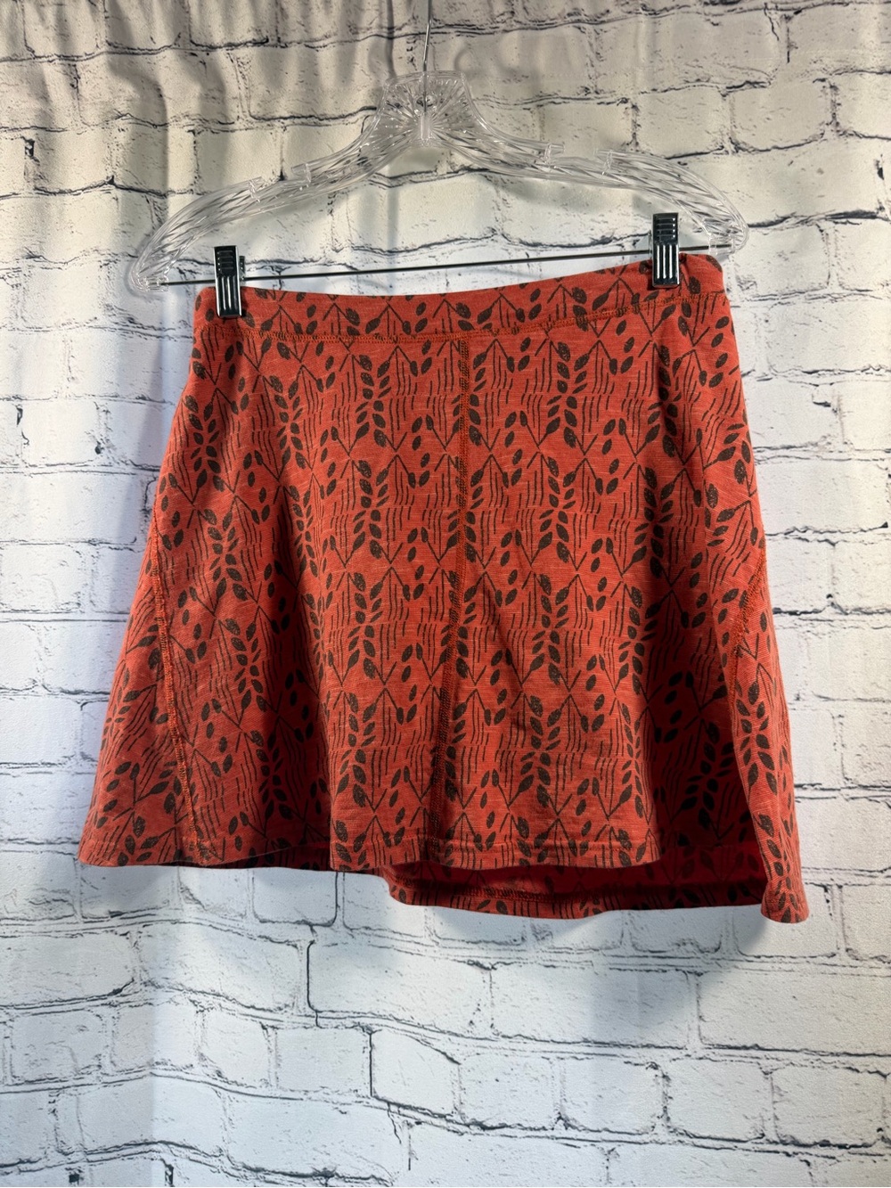 Toad&Co Cotton Stretch A-Line Skirt with Built In Shorts